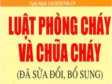 Những điểm mới trong quy định PCCC